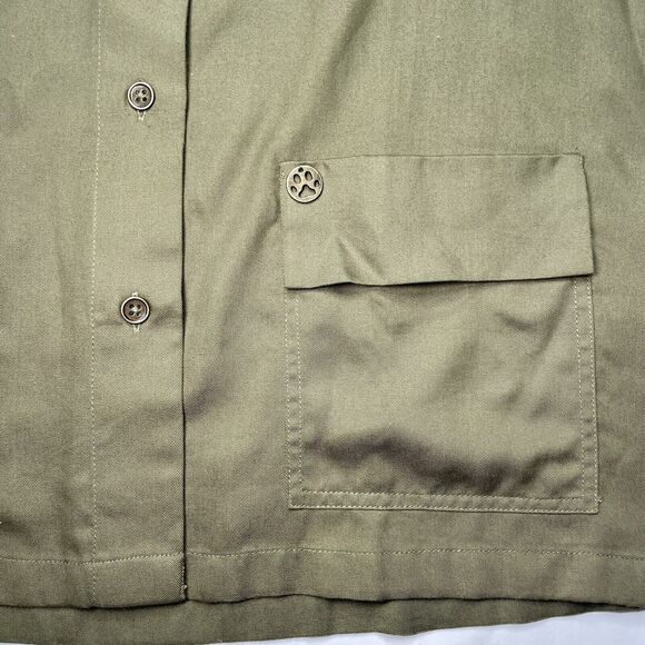 Nicobar Women's Military Utility Green Shirt Jacket Tencel Size Medium Chic - Picture 9 of 12